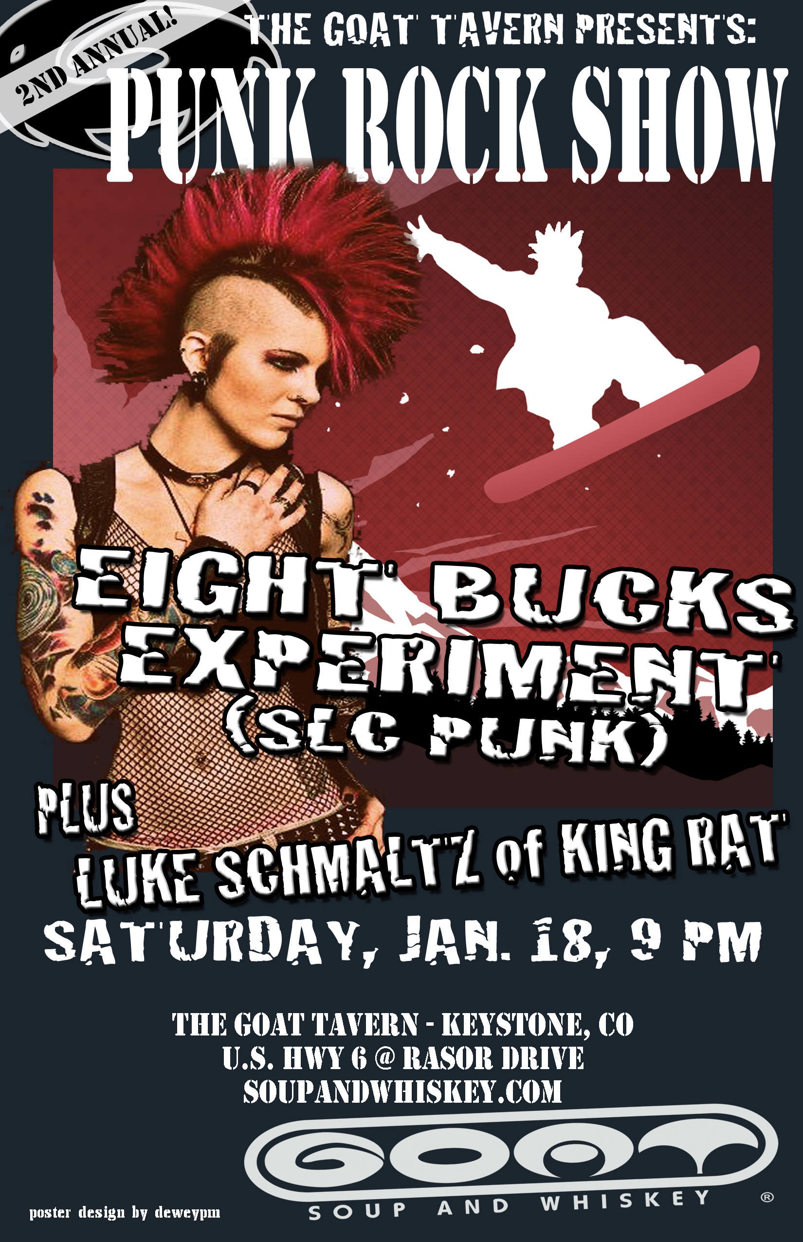Punk Rock Night w/ 8 Bux Exp (SLC Punk) & Luke Schmaltz (King Rat